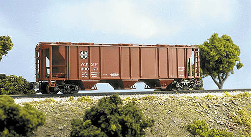 PS2 3-Bay Covered Hopper -- Santa Fe #1