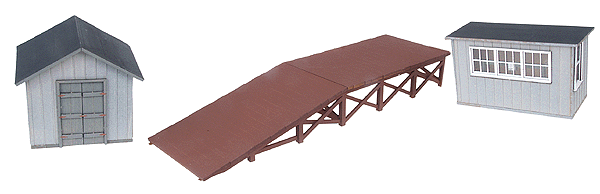 Three Trackside Structures -- Kit