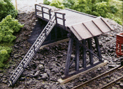 Trackside Coal Truck Dump -- Laser-Cut Wood Kit - 3 x 6-1/4 x 3-5/8" 7.6 x 15.9 x 9.2cm
