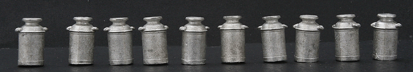 Milk Cans (Pewter) -- pkg(10)