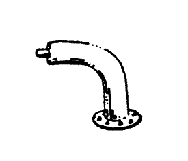 8" Pipe w/Flange -- 90 Degrees