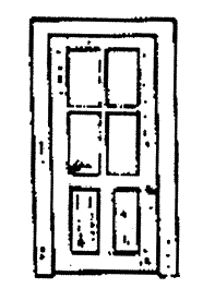 Two-Panel Doors -- Four-Lite Steel Frame