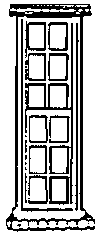 Tall, Narrow 12 Light Windows