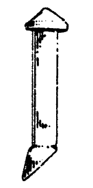 Smokejack (Unpainted Metal Casting) -- Tall, Pitched Type