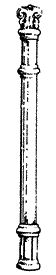 Ornate Half Round Column