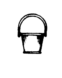 Miniature Pails -- With Handle Up pkg(4)