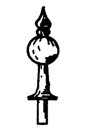 Finial -- Large pkg(8)