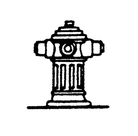 Fire Hydrants (Unpainted Metal Castings) pkg(6)