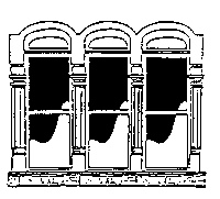 Cast Concrete Two-Lite Window -- Triple