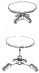 Dining Room Table (Unpainted Metal Casting)
