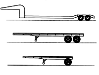 Brass Trailer -- Gooseneck (1) & Flats (2)