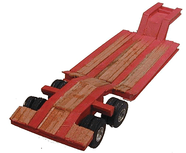 Trailer Only - Lowboy Flatbed -- 20-Ton Conventional w/Beavertail