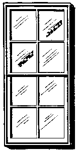 Double-Hung Windows -- 39 x 90" Eight-Pane for House