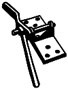 Ground Throw Manual Switch Stand w/Steel Base -- Ball Style
