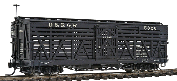 Blackstone Models(TM) 5500 Series 30' Stock Car -- Denver & Rio Grande Western #5820 (B2/3 Style)