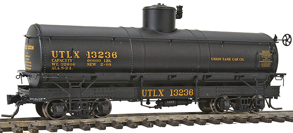 DRGW HOn3 Narrow Frame Tank Car Assembled -- UTLX #13236 (yellow lettering)