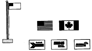 Flag/Pole/Base Kit -- UP "Fallen Flags" #2