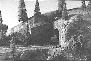 Tunnel entrnce cut stone