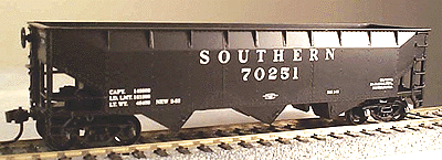 70-Ton Offset Hopper - Kit -- Southern (black)