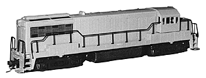 Diesel GE U25B Powered (Athearn Drive) -- Undecorated