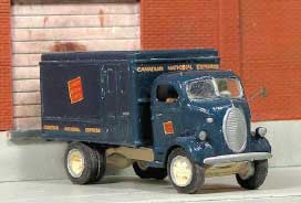 1938-1939 Ford COE Express Truck w/Canvas Cover - Resin Kit -- Unpainted - Includes Canadian National Decals for Freight and Express Service