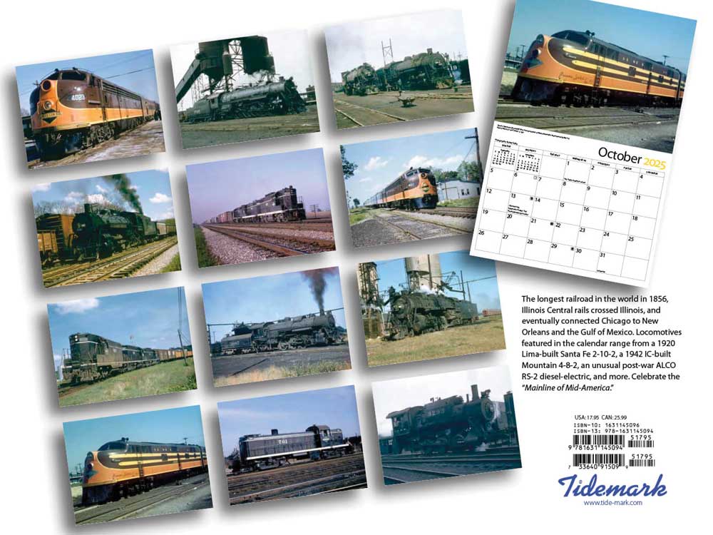 Illinois Central 2025 Calendar -- 11 x 14" 27.9 x 35.6cm-3