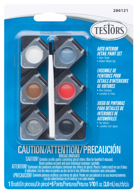 Auto Interior Detail Paint Pod 6-Color Set