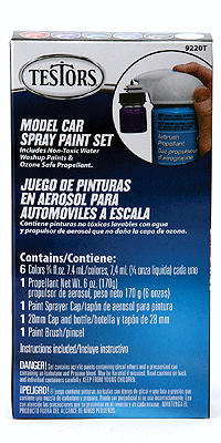 Aces Model Car Spray Paint & Propellant Set
