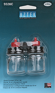 Airbrush Accessories -- Bottle - 1/2oz 14.8mL pkg(2)