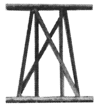 21' Low HO Trestle Bent