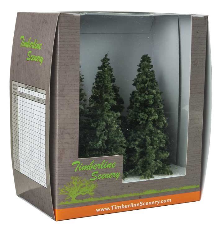 Timberline Pine Trees -- 4 - 6" 10.2 - 15.2cm pkg(5)