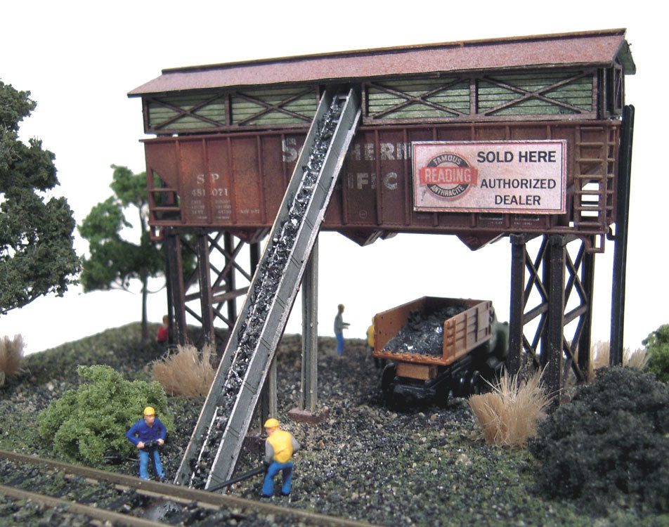 Gravel & Coal Company - Trackside Series -- Laser-Cut Wood Kit - 3-1/2 x 2-1/2" 8.9 x 6.4cm-1