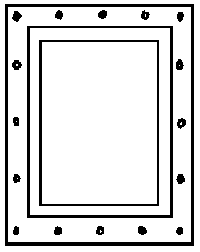 Caboose Window pkg(4) -- Rectangular Northeast Design