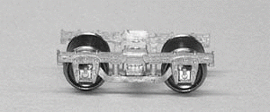 Passenger Car Trucks - 4-Wheel with Metal Sideframes & Wheel - 1 Pair -- Old Style; 7'3" Wheelbase-1