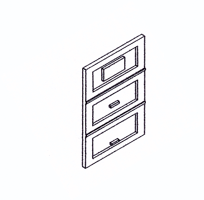Kitbits Creco Doors - 1 Pair -- For X29 Boxcars