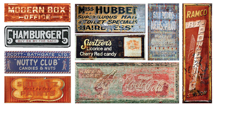 Ghost Sign Decals -- Set #7