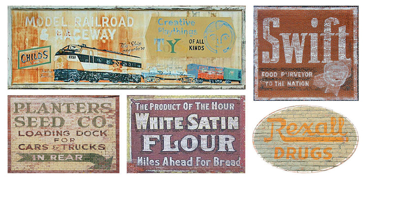 Ghost Sign Decals -- Set #20
