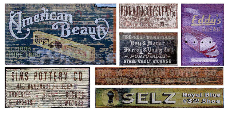 Ghost Sign Decals -- Set #38