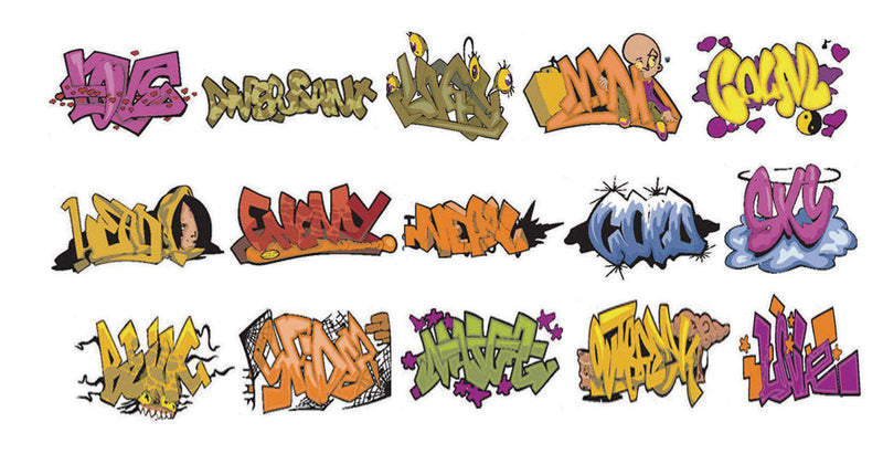 Graffiti Decals -- Set #2