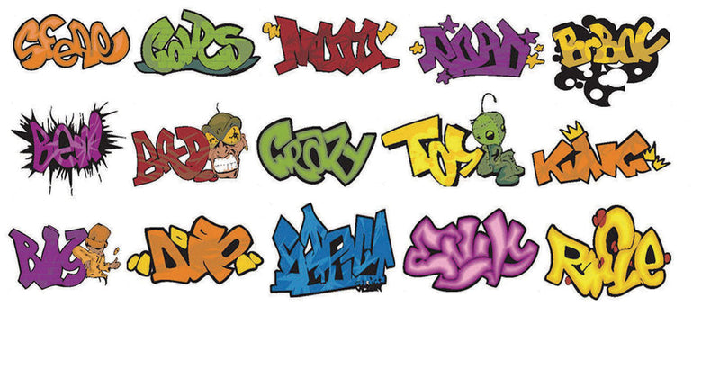 Graffiti Decals -- Set #5