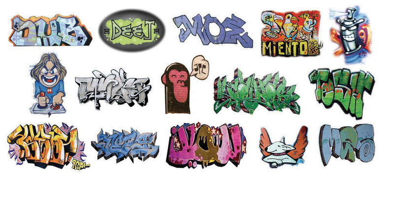 Graffiti Decals -- Set #11
