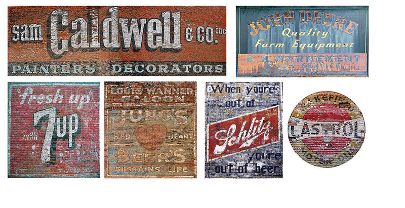 Ghost Sign Decals -- Set #22