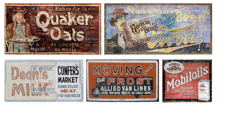 Ghost Sign Decals -- Set #27