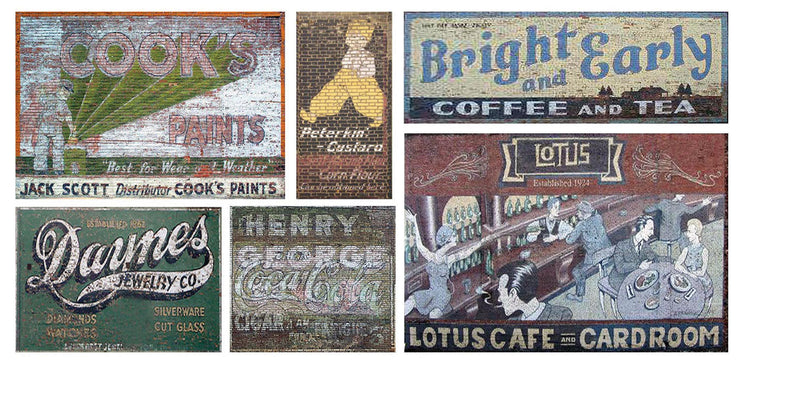 Ghost Sign Decals -- Set #28