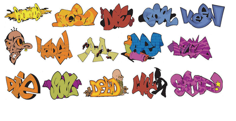 Graffiti Decals -- Set #8
