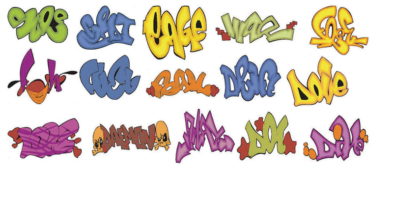 Graffiti Decals -- Set #9