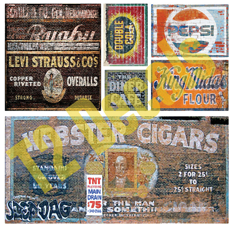 Ghost Sign Decals -- Set #5