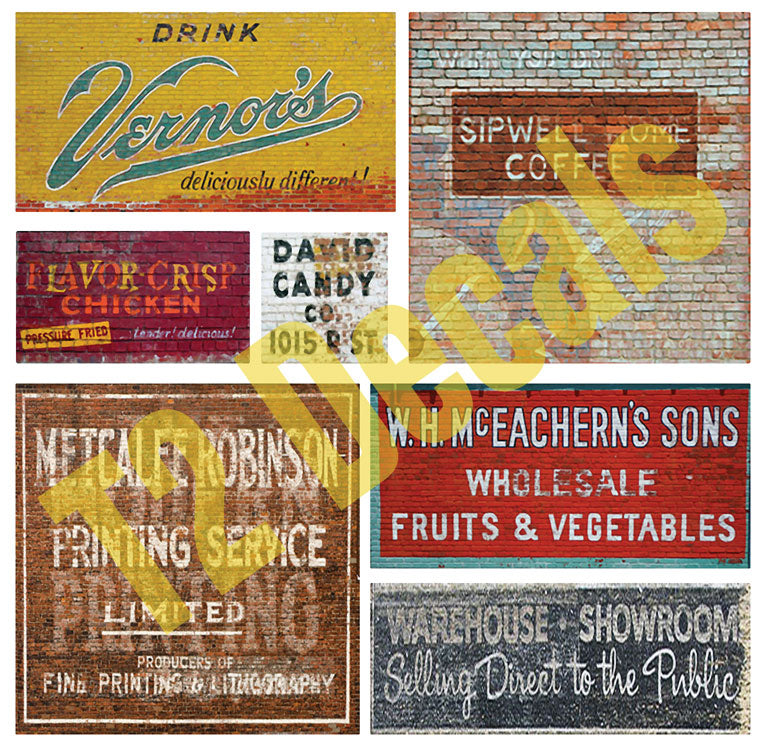 Ghost Sign Decals -- Set #10