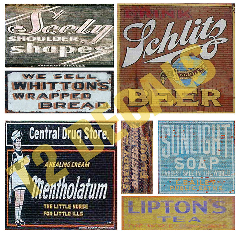 Ghost Sign Decals -- Set #16