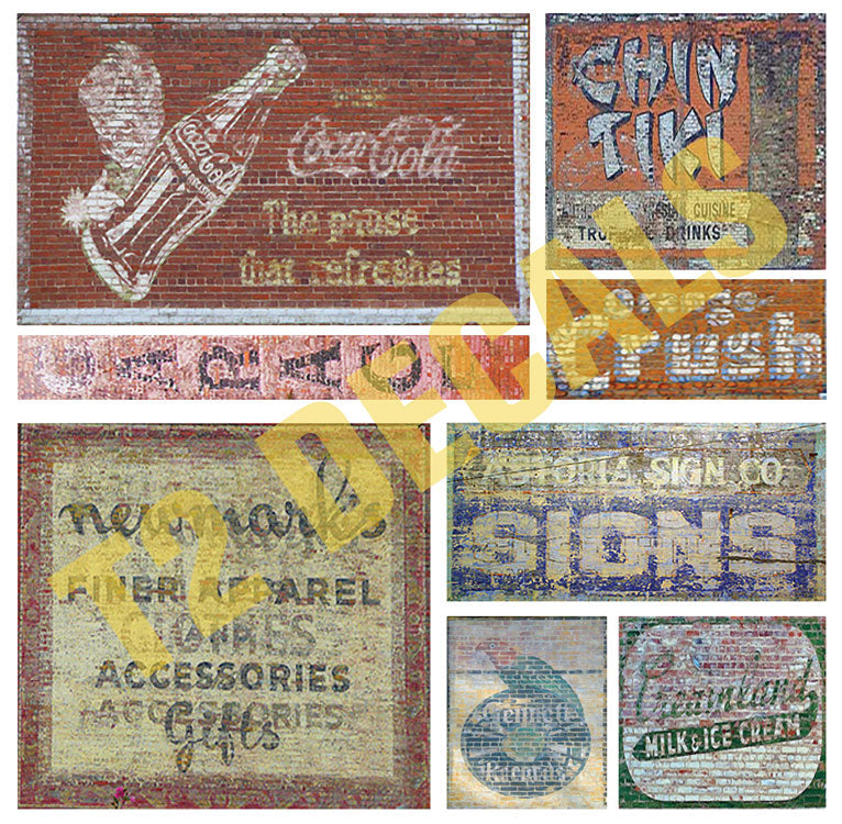 Ghost Sign Decals -- Set #17